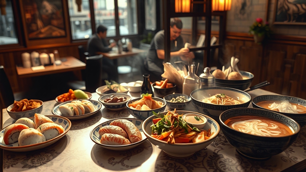 숨겨진 현지 맛집 (realistic 스타일)