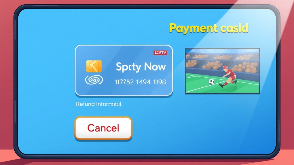 스포티비 나우, 결제 & 환불 완벽 가이드 (cartoon 스타일)