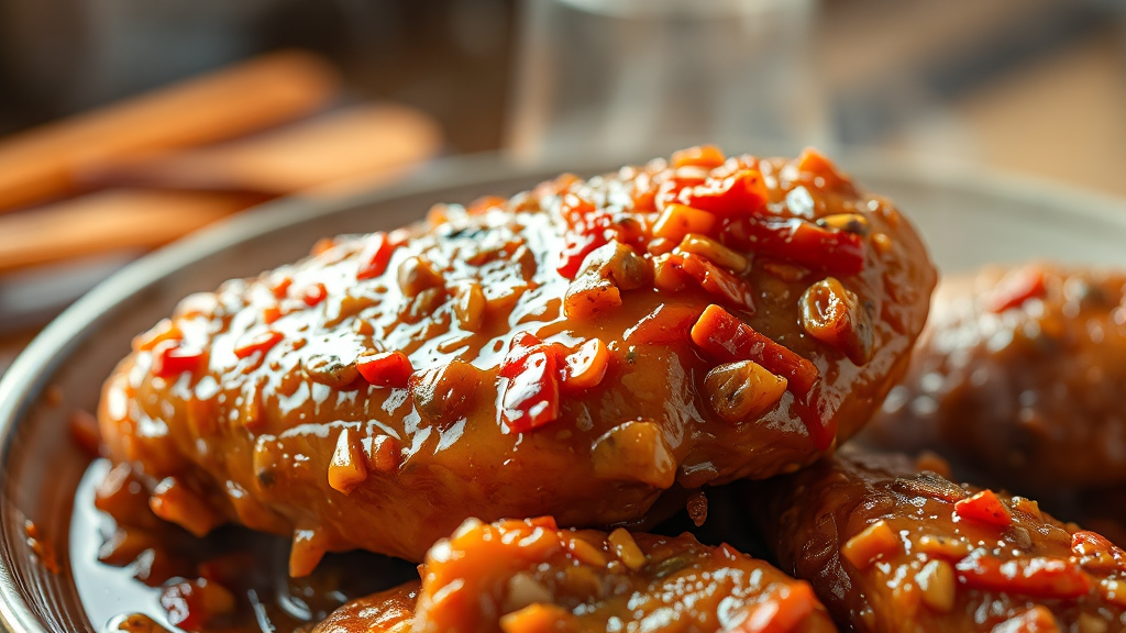 양념 비법, 맛을 좌우한다! (realistic 스타일)