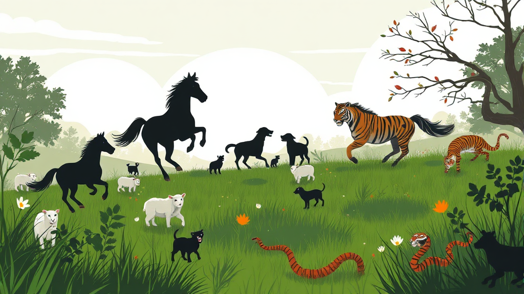 2026년 말띠 해: 띠별 궁합 (illustration 스타일)