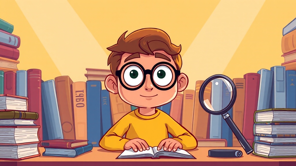 효과적인 책 리뷰를 위한 질문 전략 (cartoon 스타일)