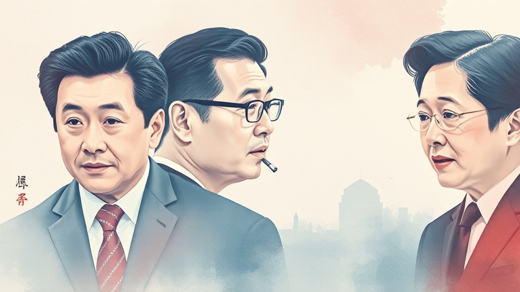 정치권 주요 현안 (watercolor 스타일)