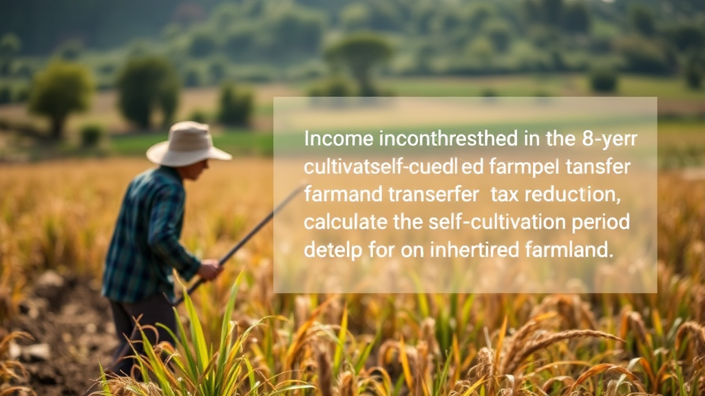 자경 기간 계산 및 주의사항 (realistic 스타일)