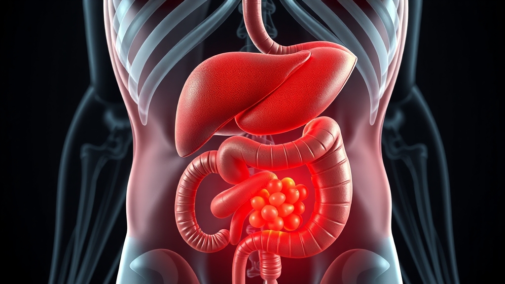 상복부 통증, 어떤 질환을 의심해야 할까? (realistic 스타일)