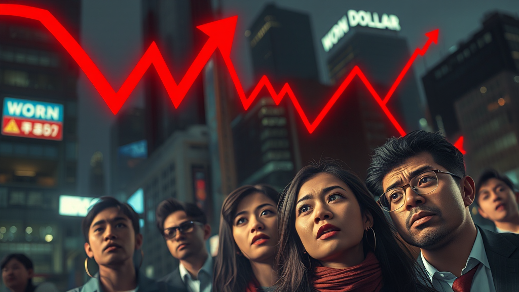 경제 및 금융 시장 동향 (realistic 스타일)