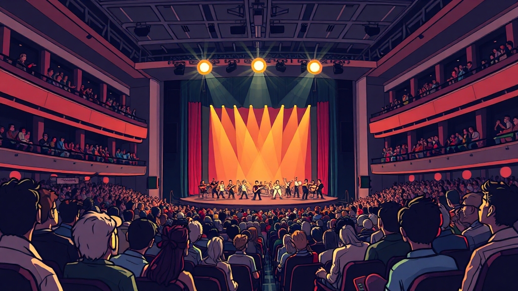 좌석 선택 & 관람 시 유의사항 (cartoon 스타일)