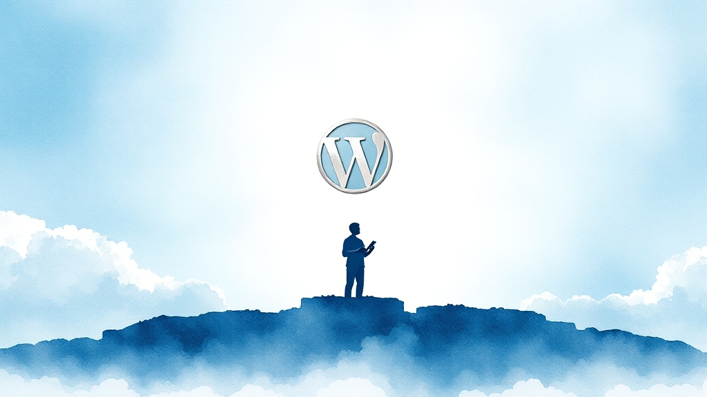 호스팅 선택 및 설정 (watercolor 스타일)