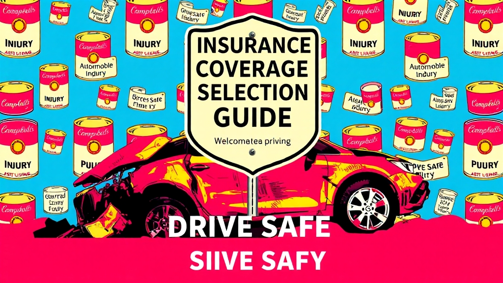 자동차보험 보장 내용, 어떻게 설정해야 할까요? (popart 스타일)