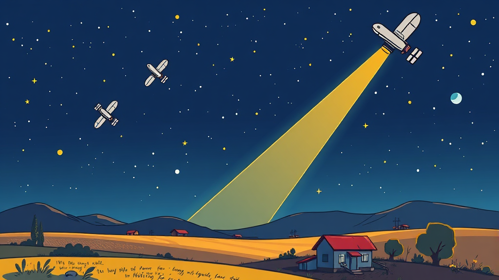 스타링크 실제 속도 측정 (cartoon 스타일)