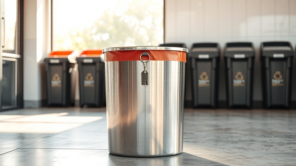 폐건전지 버릴 때, 이것만은 꼭! (realistic 스타일)