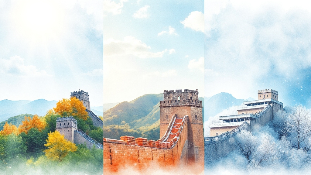 베이징 월별 날씨 (watercolor 스타일)