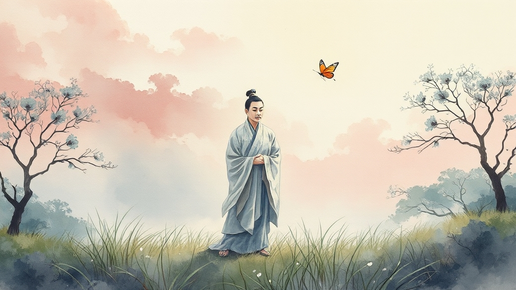 장자 철학, 현대적 가치 (watercolor 스타일)