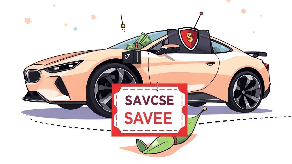 특약 & 할인: 보험료 절약 비법 (cartoon 스타일)