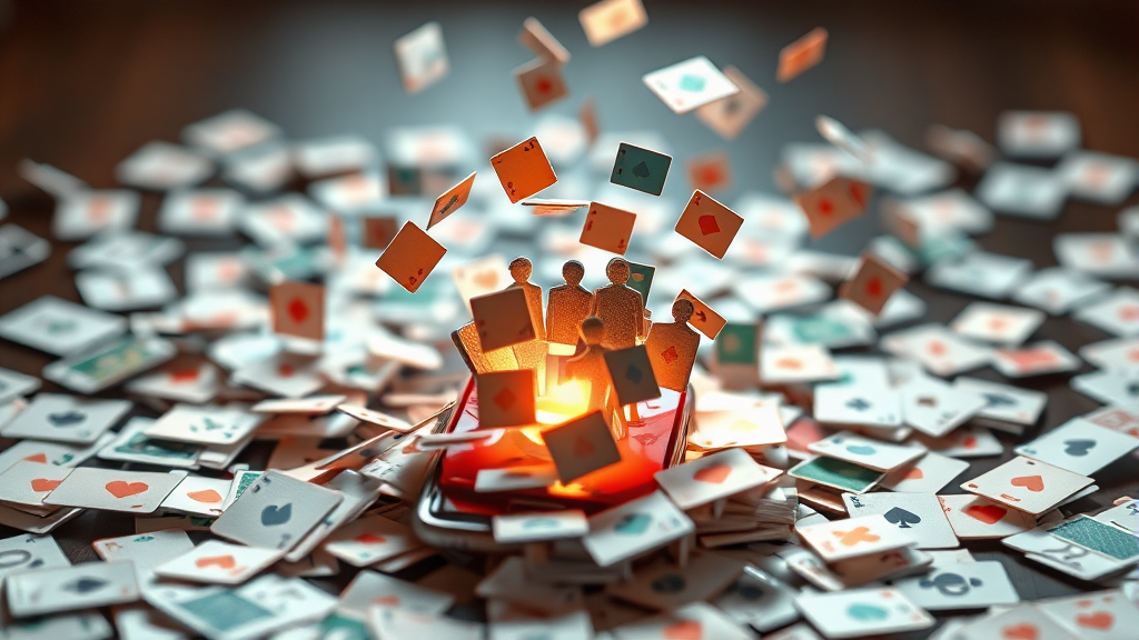 왜 카드 정리가 필요할까? (realistic 스타일)