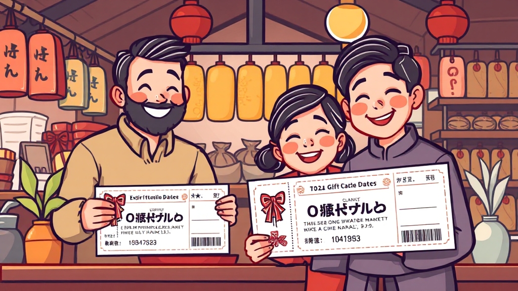 온누리상품권 사용 시 주의사항 (cartoon 스타일)