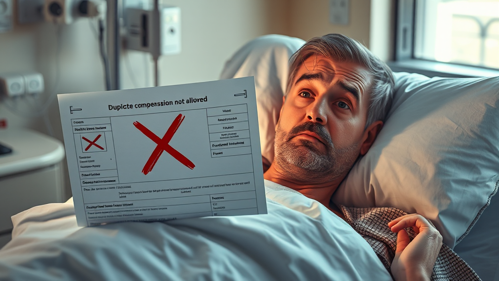 실손보험, 중복 보상될까? (realistic 스타일)