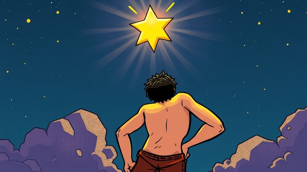 렛뎀 이론과 자기 성장 연결 (cartoon 스타일)