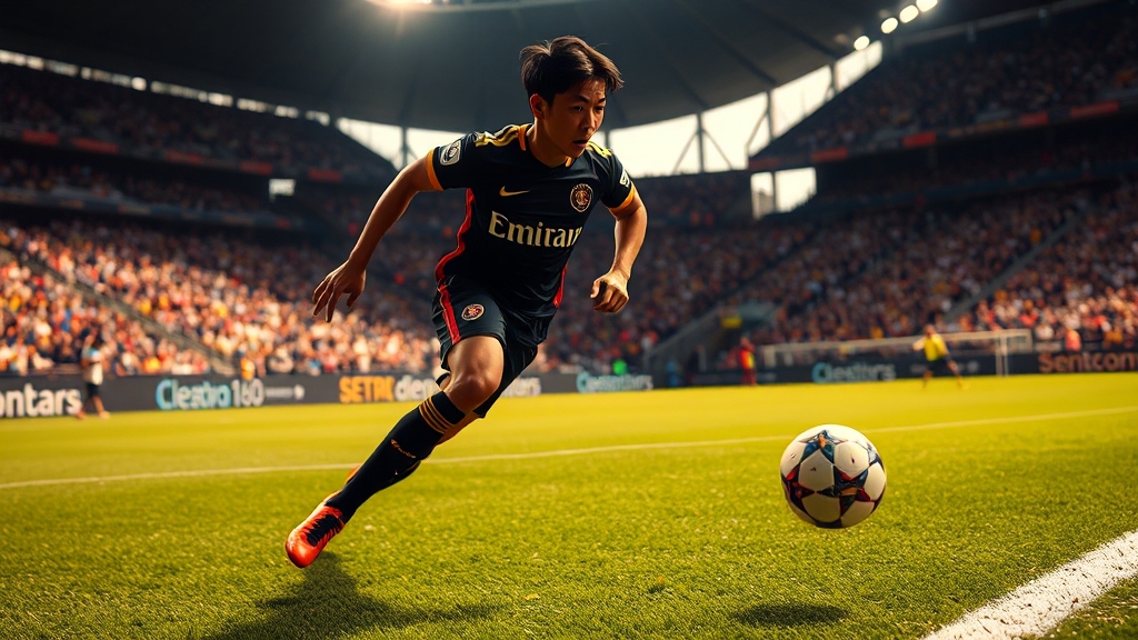 손흥민 데뷔전 스탯 및 플레이 스타일 (realistic 스타일)