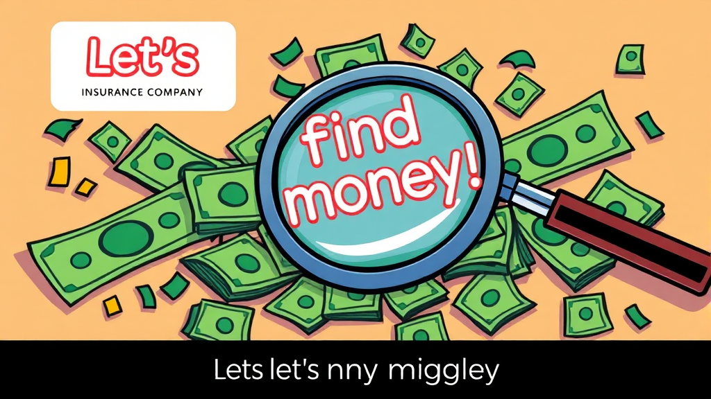 보험사별 숨은 보험금 찾기 (cartoon 스타일)