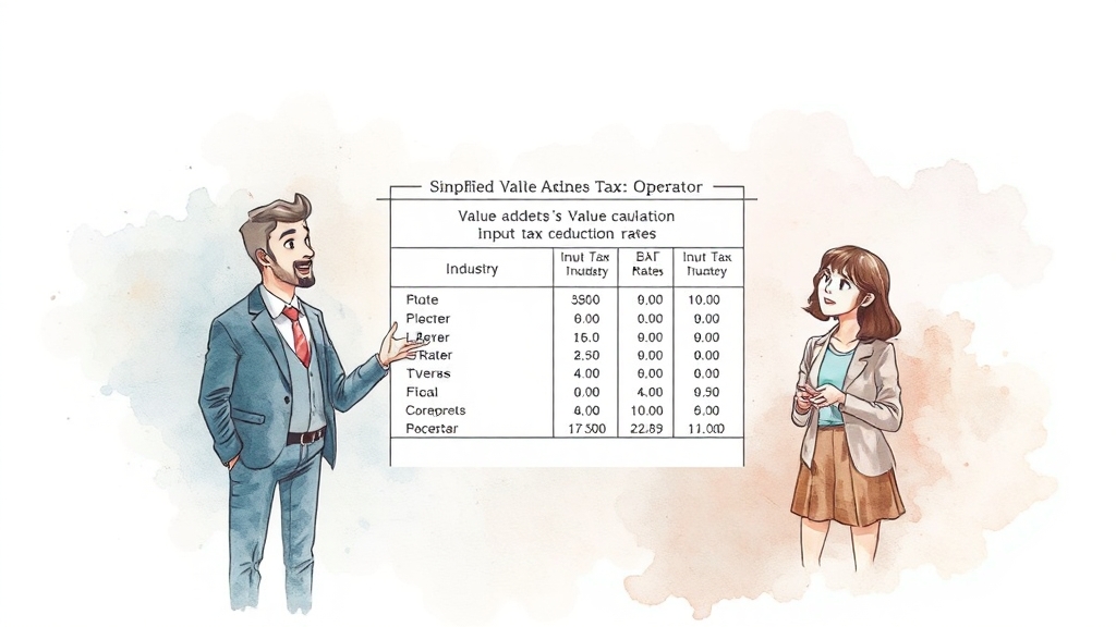 매입세액 공제와 계산 방법 이해하기 (watercolor 스타일)