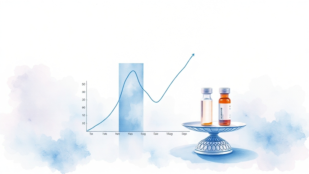 위고비 vs 마운자로 가격 비교 (watercolor 스타일)