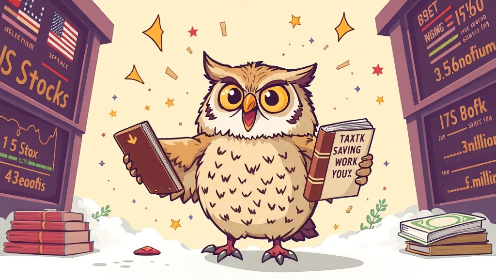 미국 주식 절세 꿀팁 (illustration 스타일)