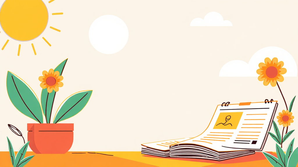 신청 기간 및 필요 서류 (illustration 스타일)