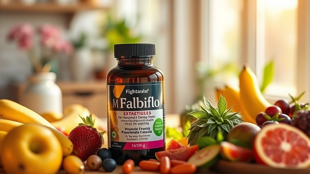 파비플로라 추출물 섭취 방법 및 활용법 (realistic 스타일)