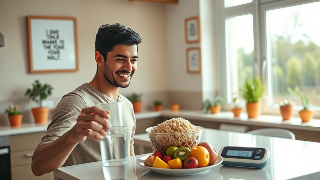 생활 습관 개선 (realistic 스타일)