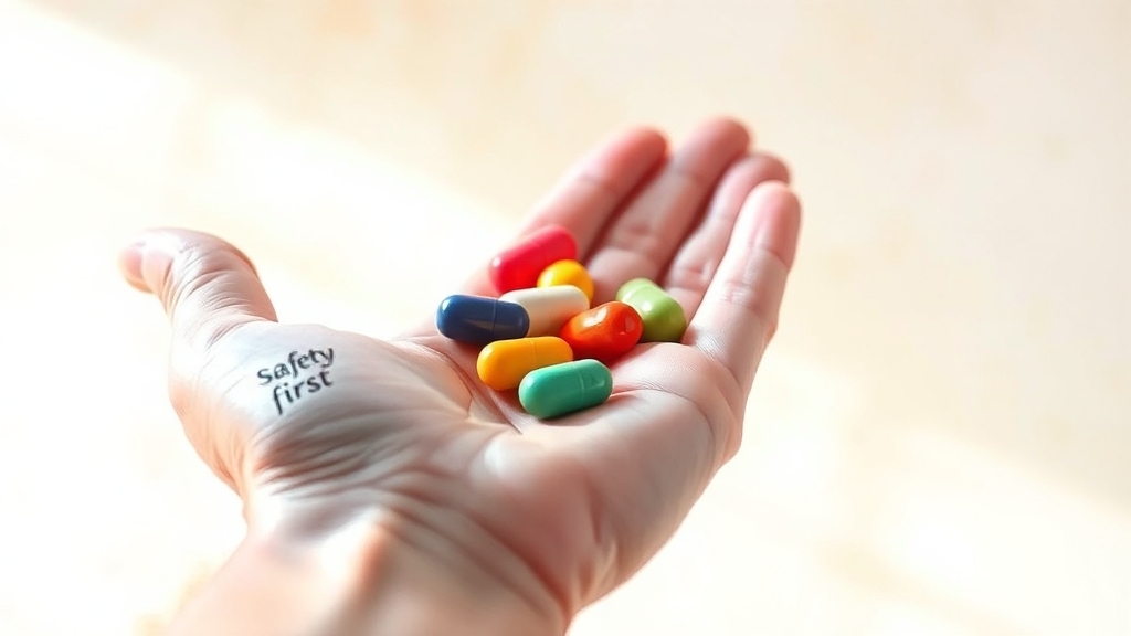 복용 시 주의사항 (watercolor 스타일)