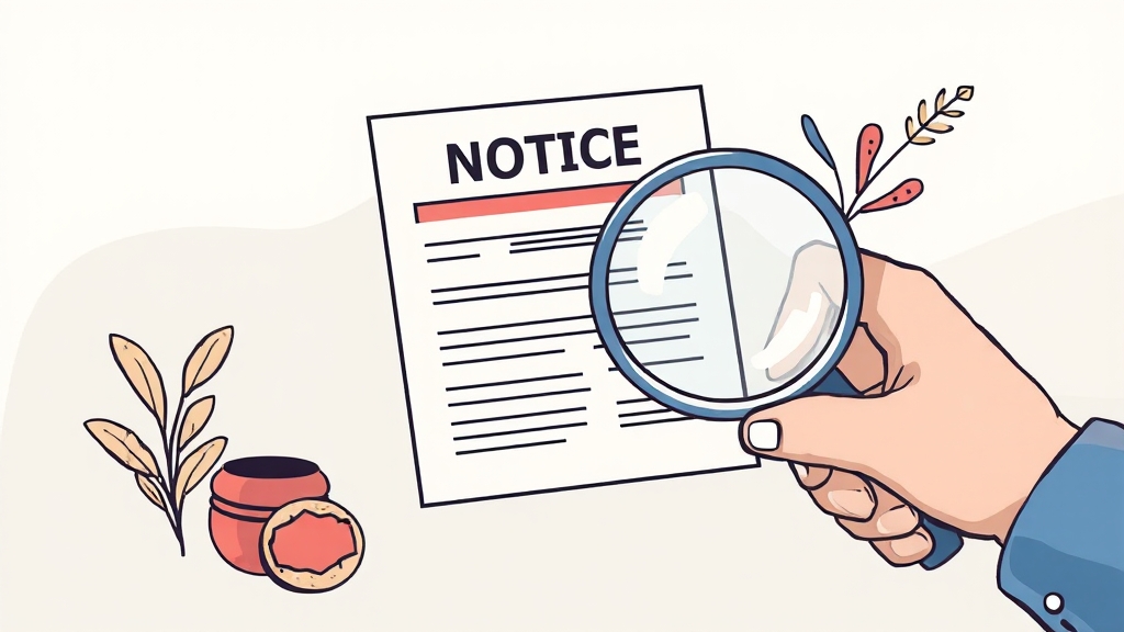 환수 기준 및 절차 (illustration 스타일)