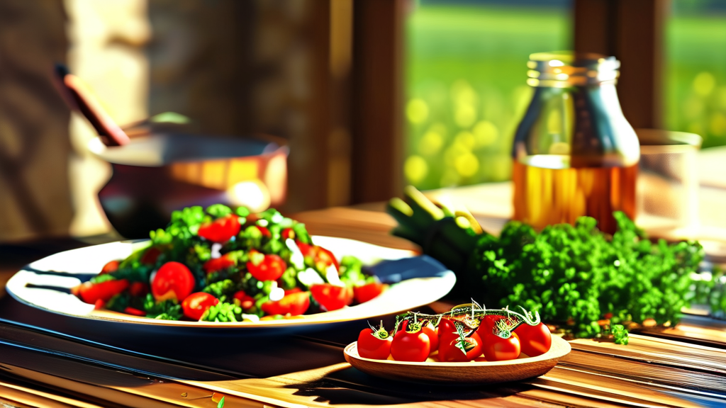 농축산물 가격 상승의 복합적인 요인들 (realistic 스타일)