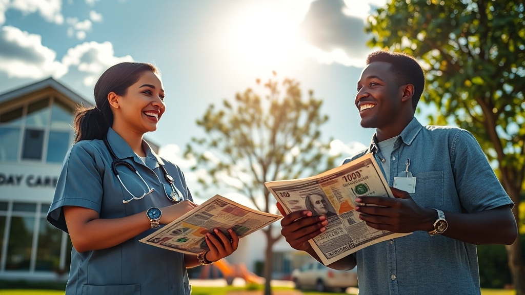 근무 형태별 급여 비교 (realistic 스타일)