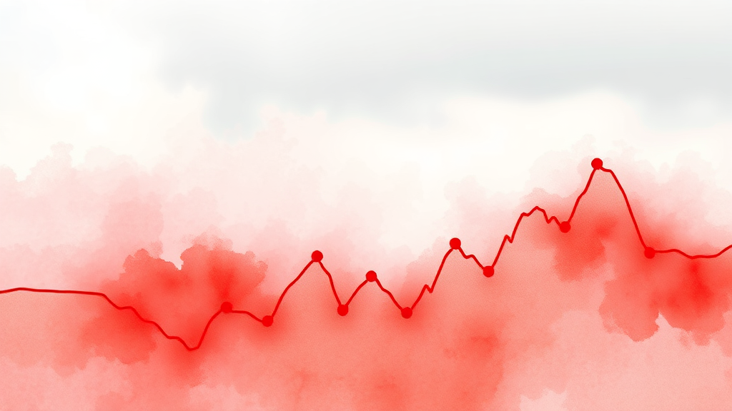 주가 급락, 핵심 원인은? (watercolor 스타일)