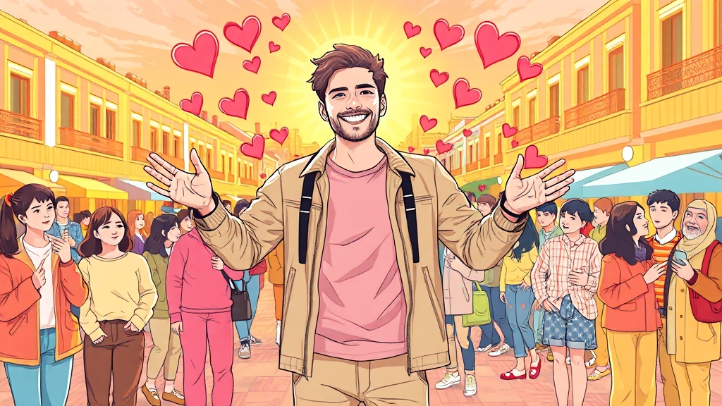 ESFJ 남자의 사교성과 대인관계 (illustration 스타일)