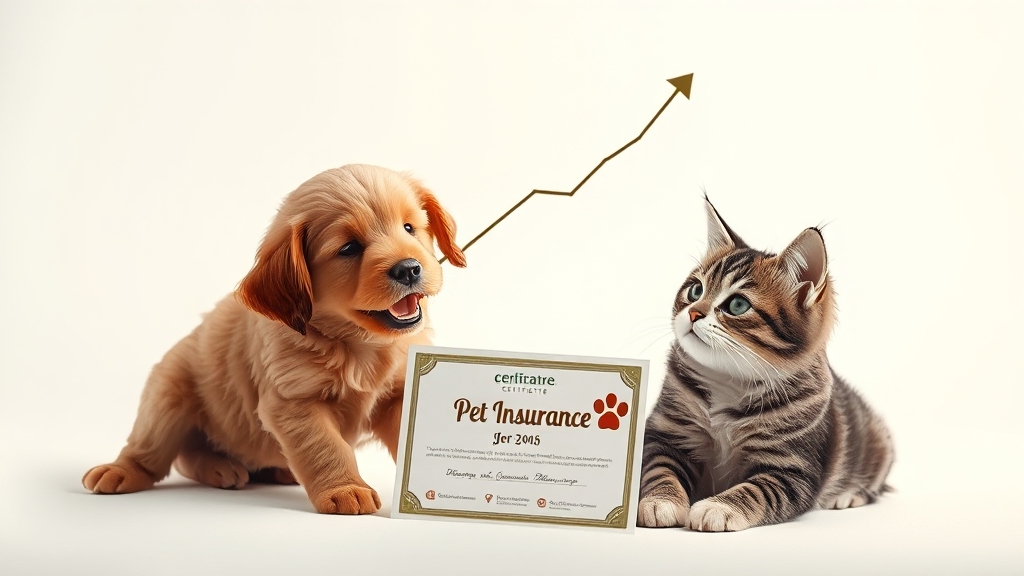 펫보험 시장, 어디까지 왔나? (realistic 스타일)