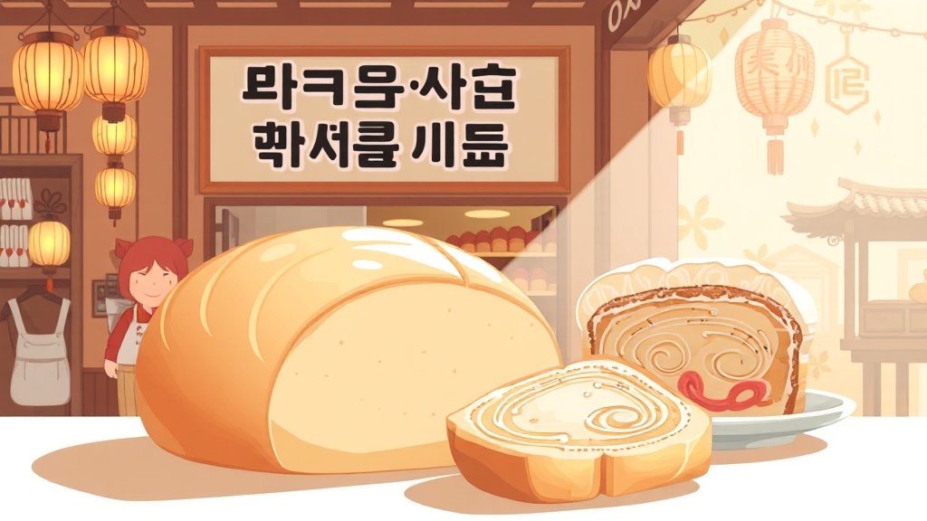 성심당의 역사와 성공 비결 (illustration 스타일)