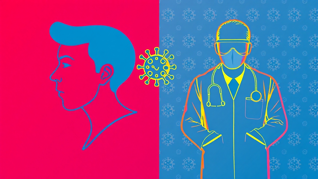 코로나 증상 특징과 감기 차이 (popart 스타일)