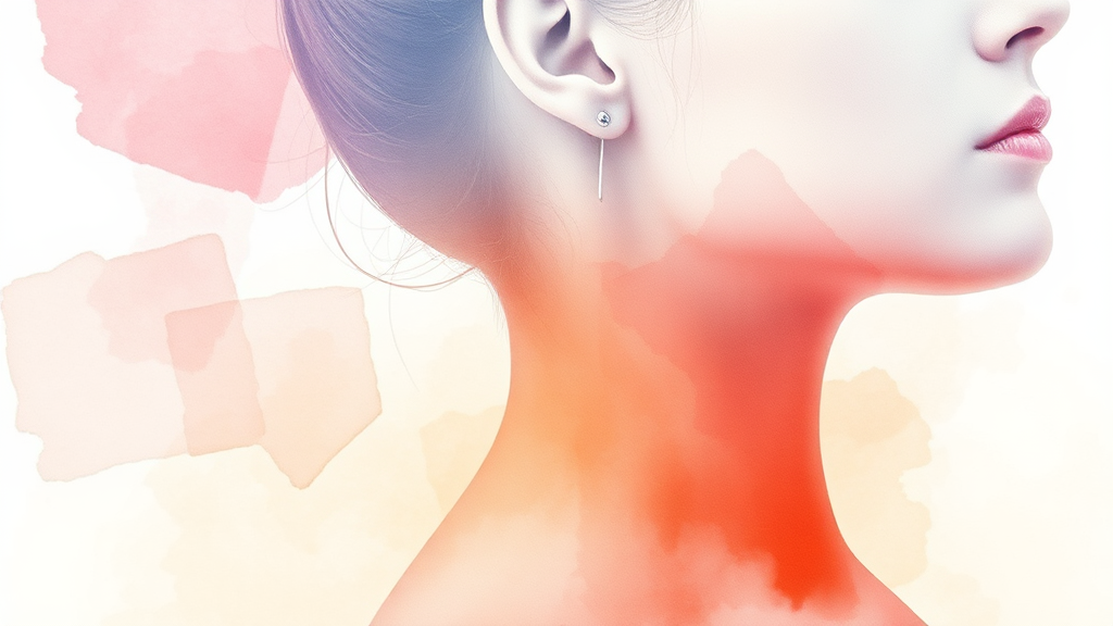 목디스크 예방을 위한 생활 습관 개선 가이드 (watercolor 스타일)