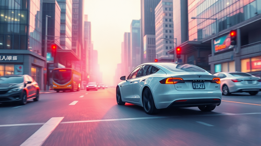 FSD 실제 주행 후기 (watercolor 스타일)