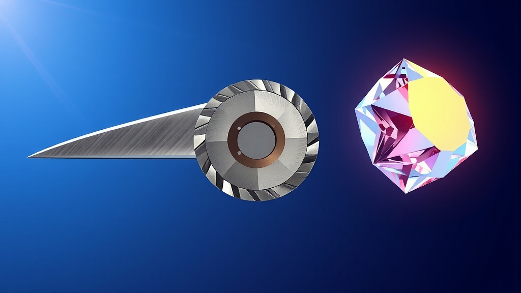 절삭 공구 재질별 비교 (illustration 스타일)