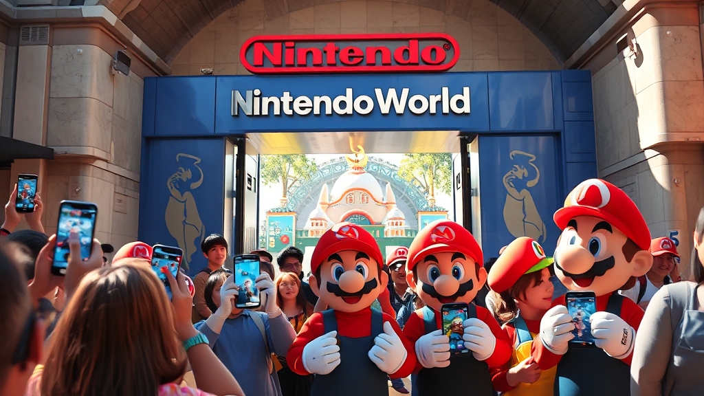 오픈런 준비: USJ 앱 활용 (realistic 스타일)