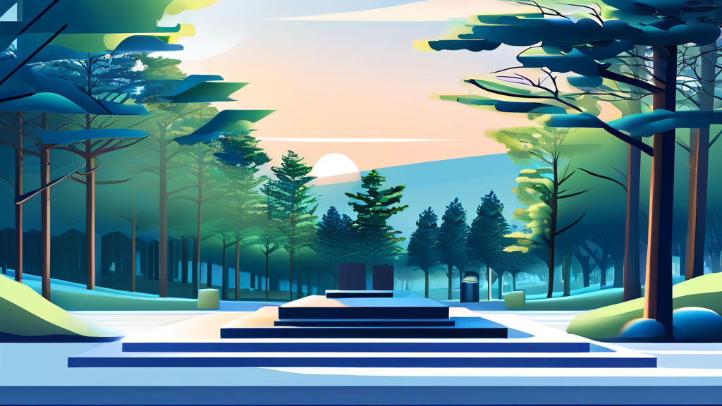 태안군 납골당 정보 및 주변 시설 (illustration 스타일)