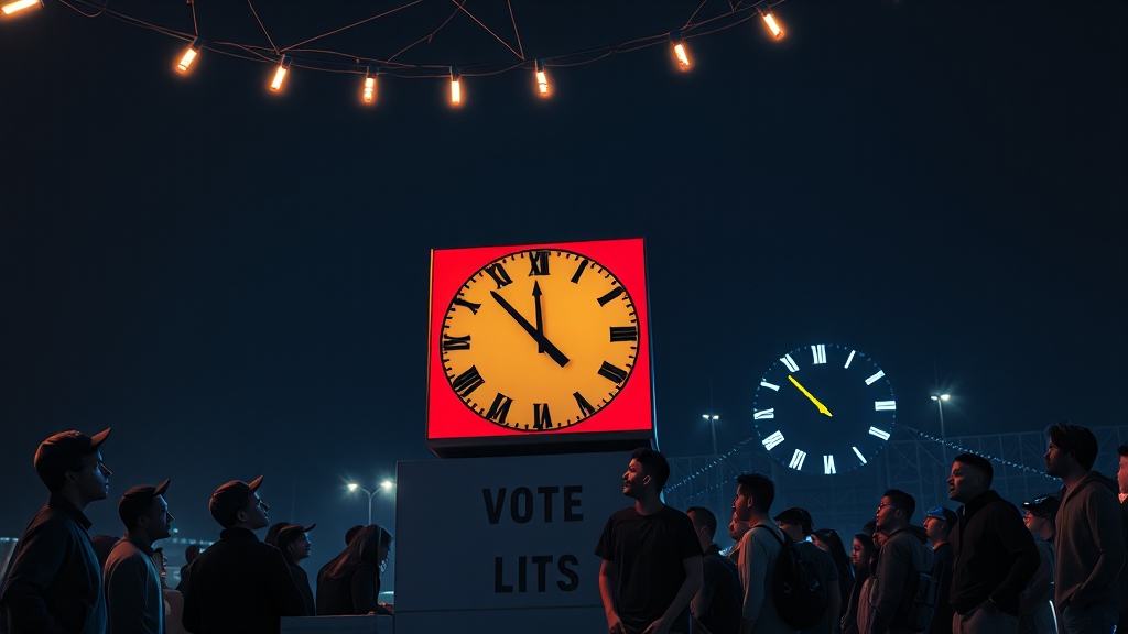 개표 참관인 근무 시간 및 수당 (popart 스타일)