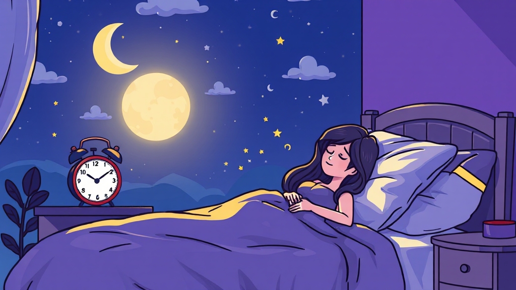 멜라토닌 효과 높이는 습관 (cartoon 스타일)