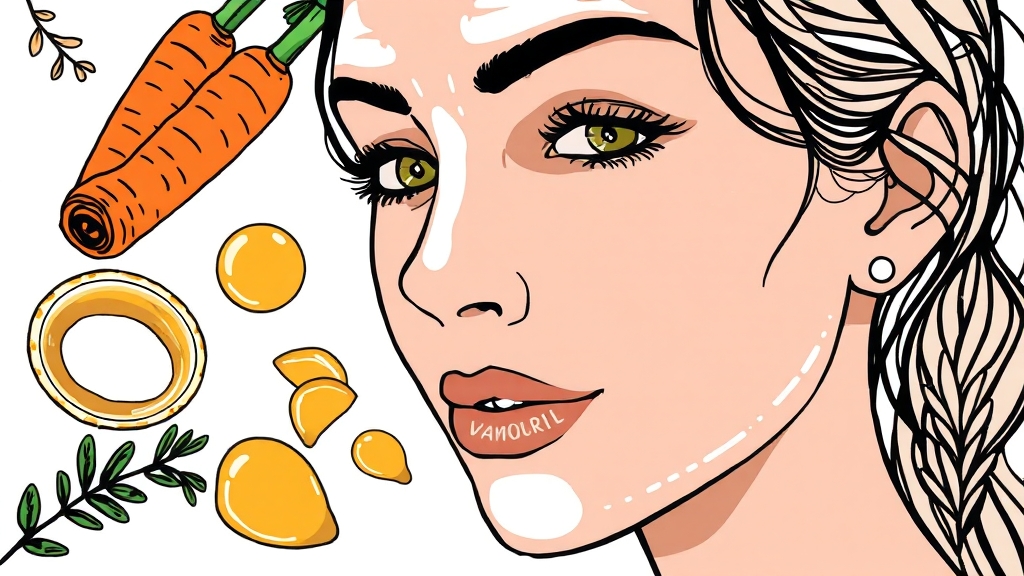 천연 마스크팩 레시피 (illustration 스타일)