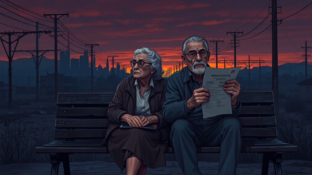 고령화 사회, 어떤 문제들이? (illustration 스타일)