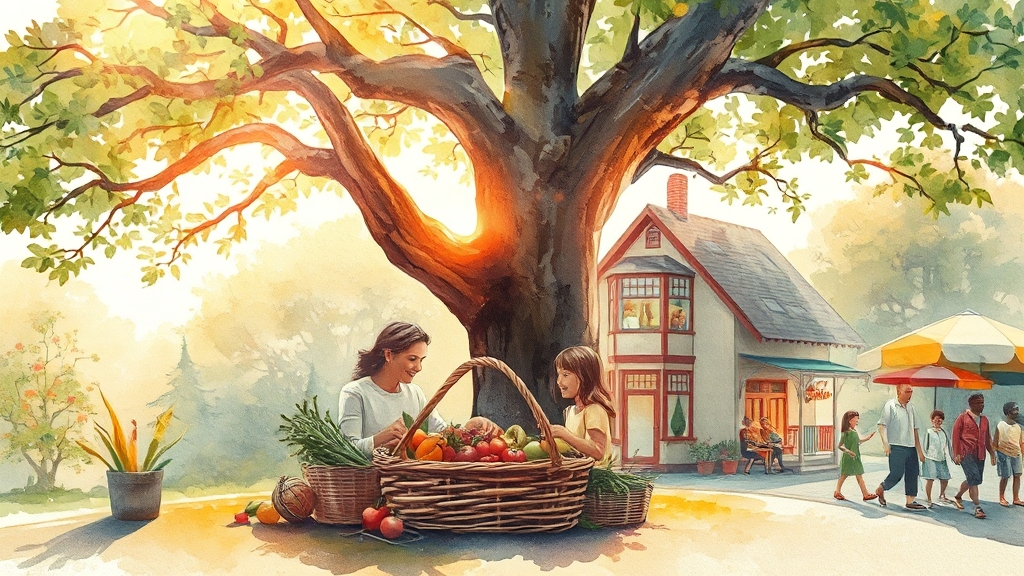 차상위계층, 어떤 혜택이 있을까요? (watercolor 스타일)