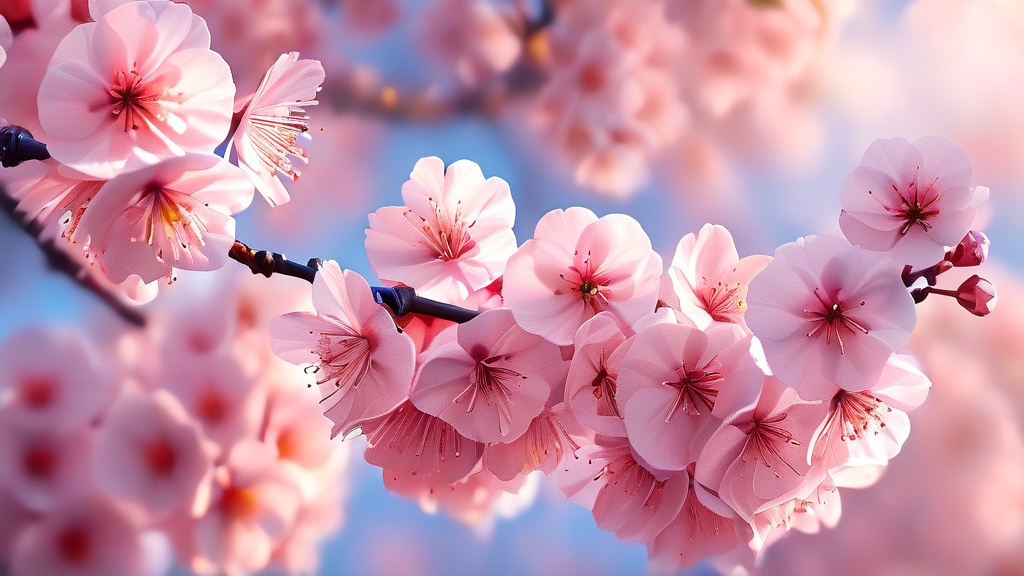 2026년 벚꽃 개화 시기 예상 (realistic 스타일)