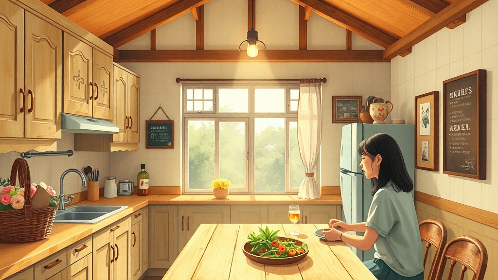 전원일기마을의 현재 (illustration 스타일)